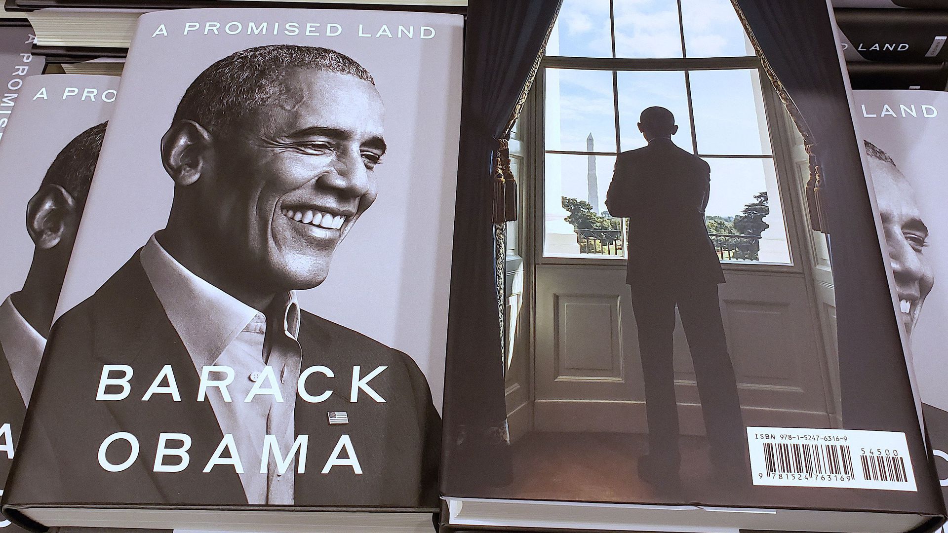 A photo of Barack Obabma's book.