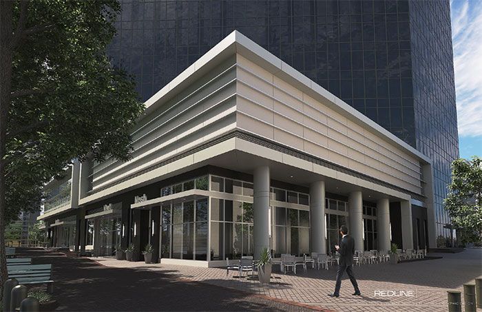 BofA Plaza renovations facing north