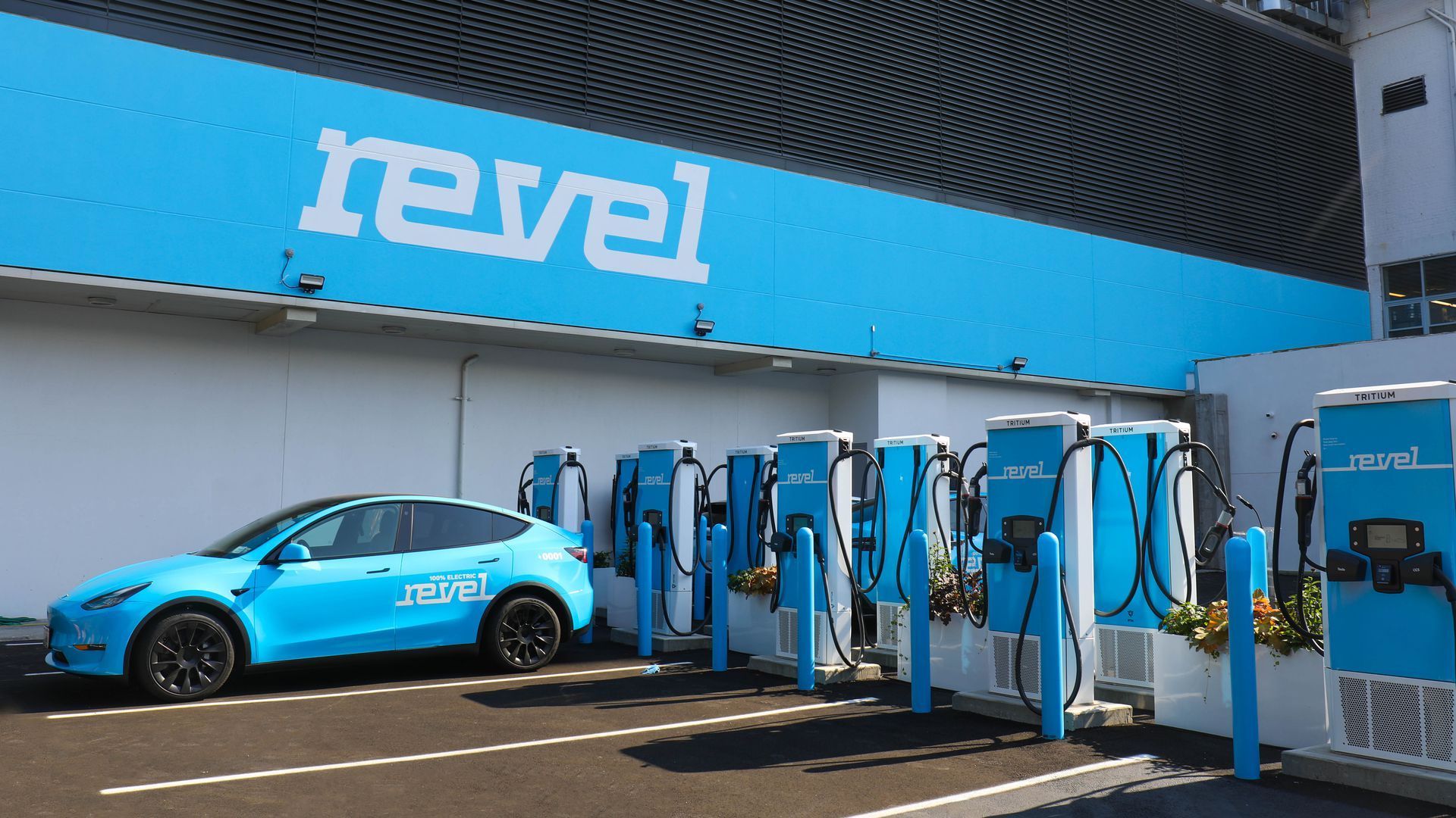 Photo of the company Revel's electric vehicle charging in Brooklyn