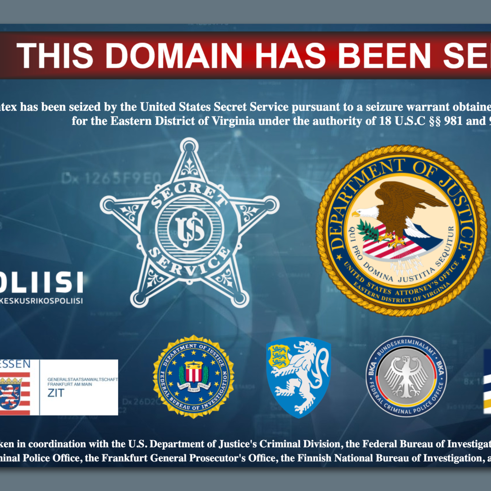 U.S. indicts Garantex operators, seizes web domains