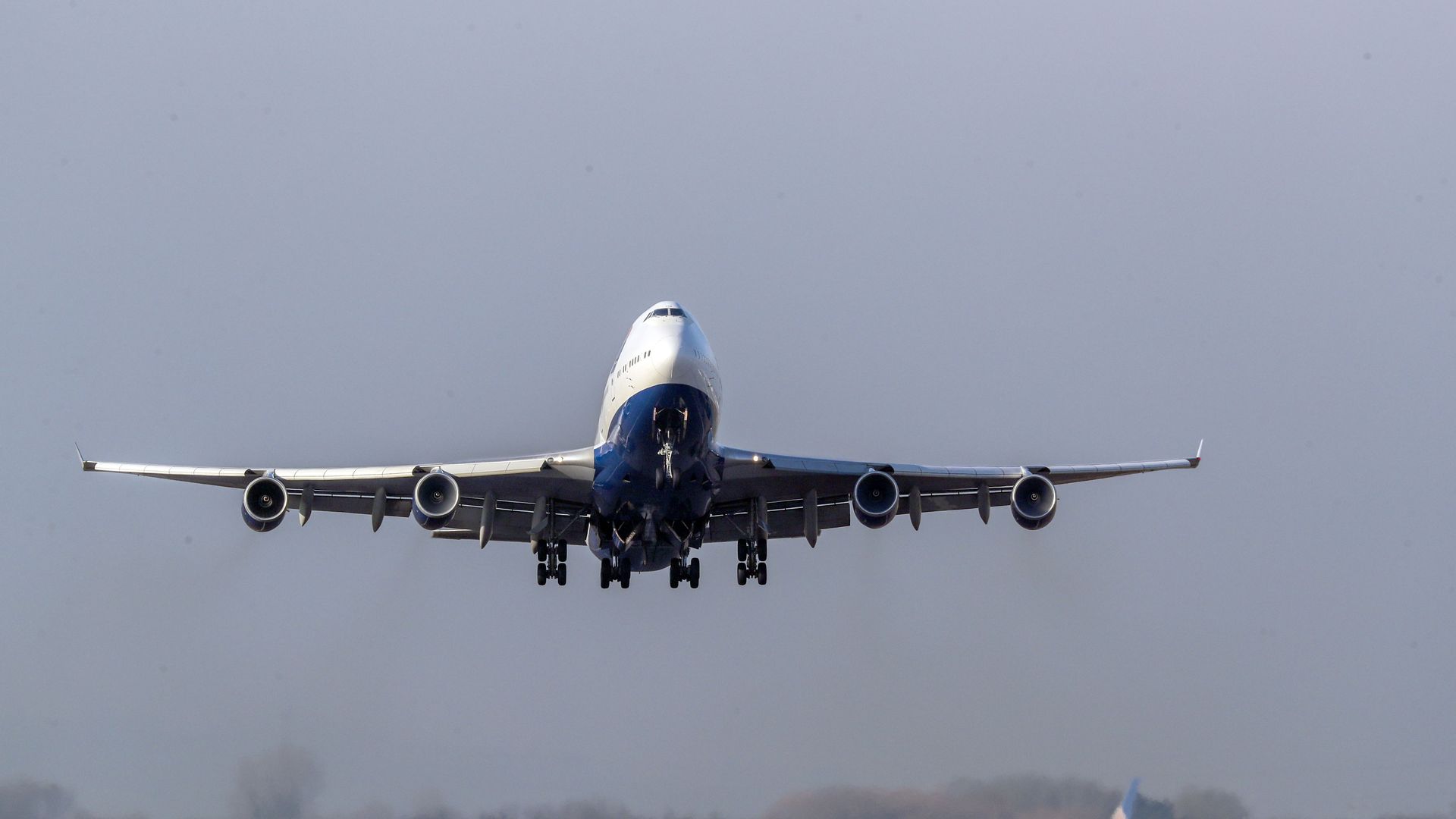 A British Airways flight taking off from Heathrow Airport on Feb. 7