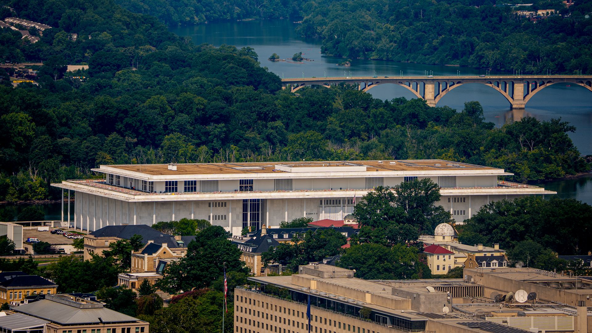 The Kennedy Center aerial view