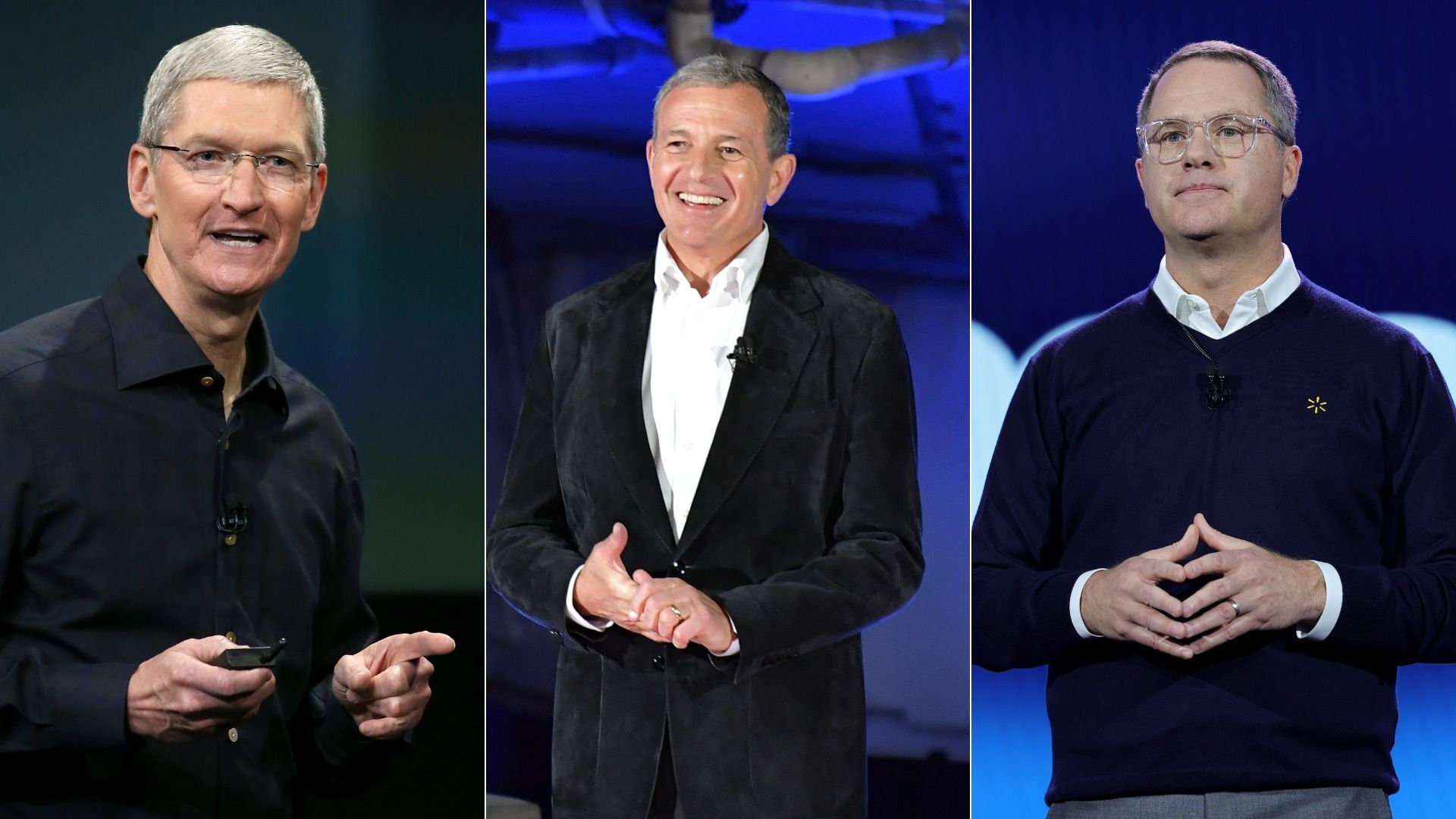 Tim Cook, Bob Iger, Doug McMillon
