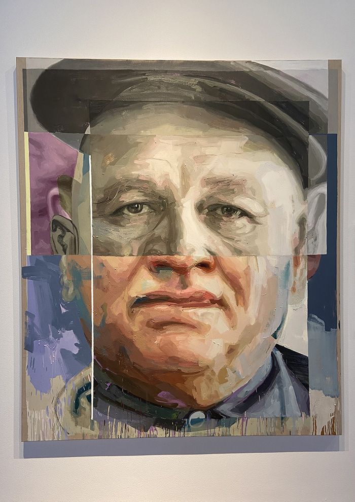 Portrait of Romare Bearden at the Gantt Center. Photo: Ashley Mahoney/Axios