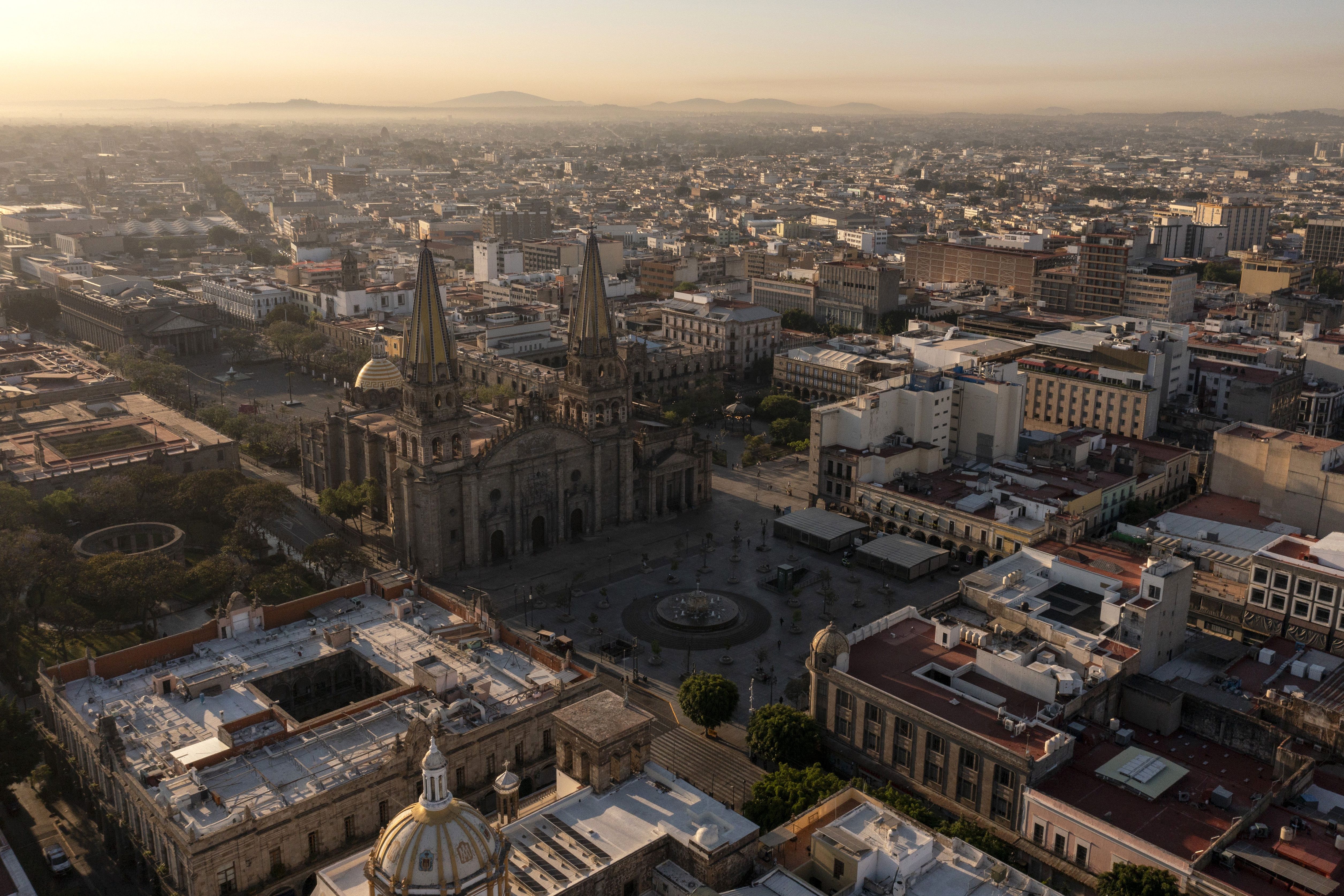 Aerial view of Guadalajara City on April 19, 2024 in Guadalajara, Mexico. (Photo by Simon Barber - FIFA/FIFA via Getty Images)