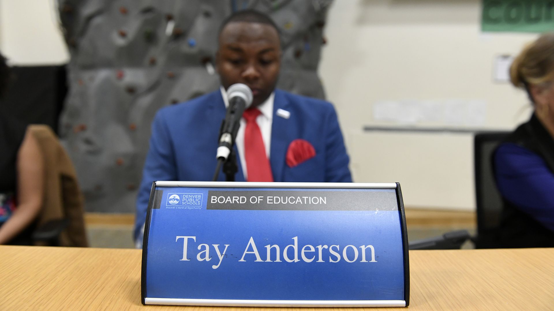 Denver Public Schools board member Tay Anderson. 