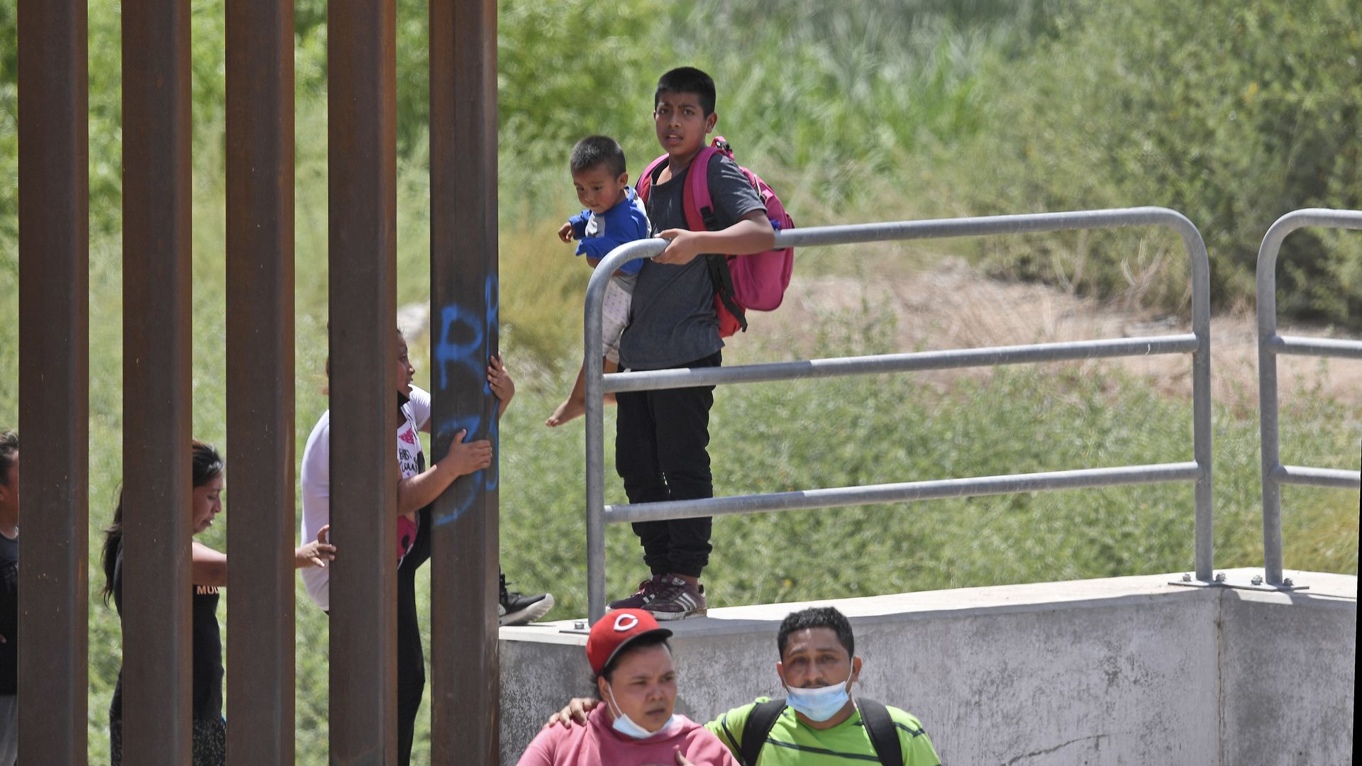  Migrants attempt to cross in to the U.S. from Mexico 