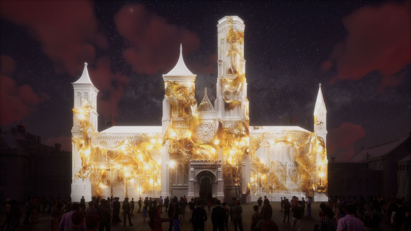 A dazzling new art illumination is coming to the Smithsonian Castle