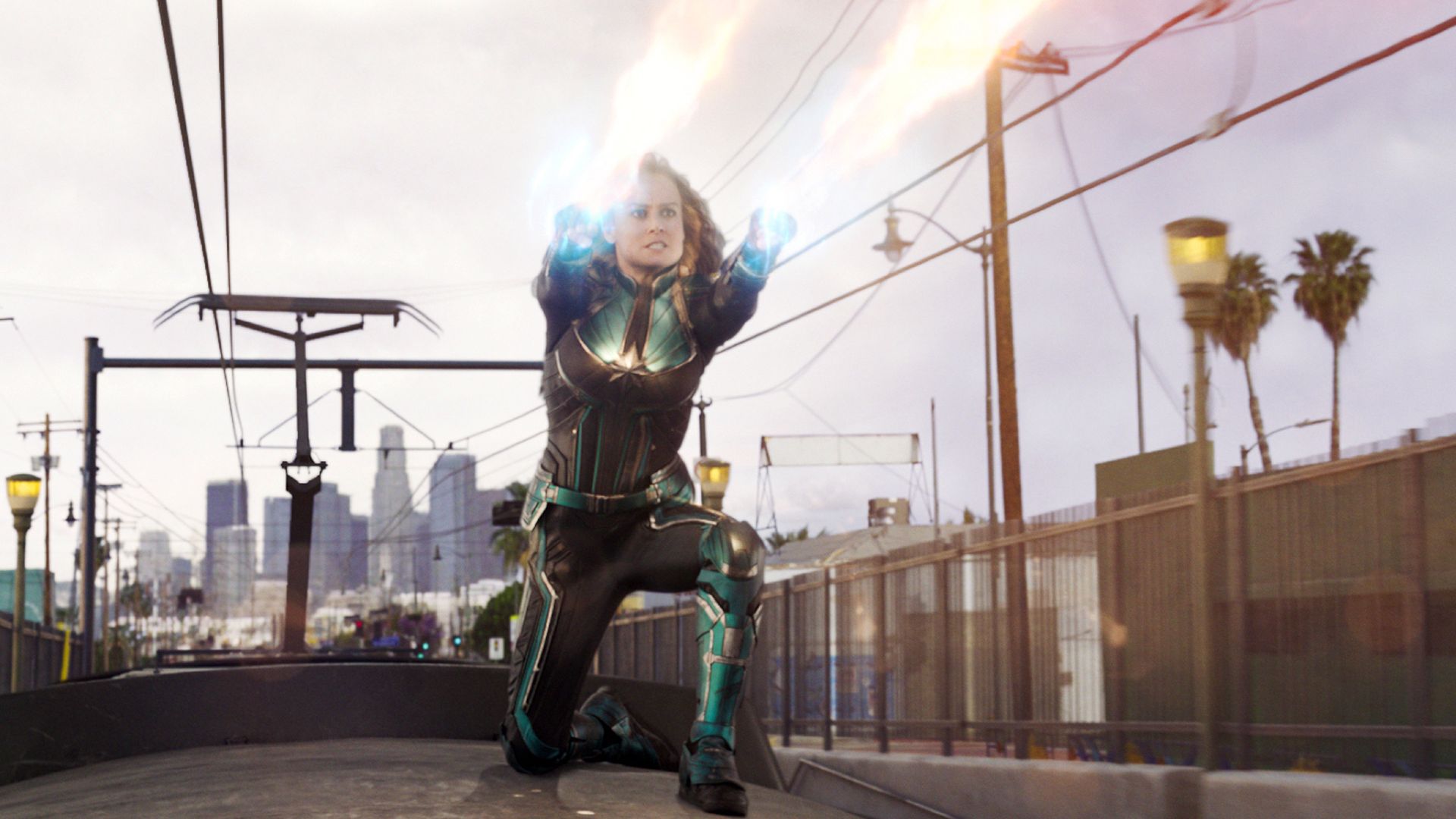 Brie Larson in a scene from "Captain Marvel."