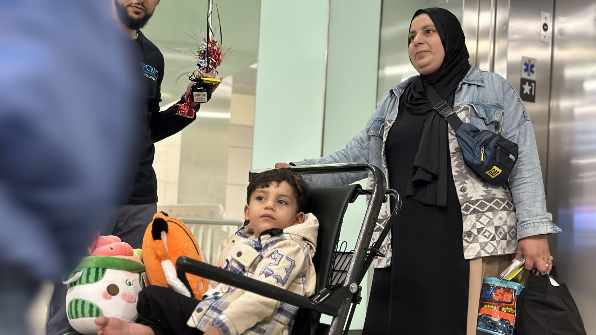 Palestinian child from Gaza heads to Boston's Shriners hospital for
