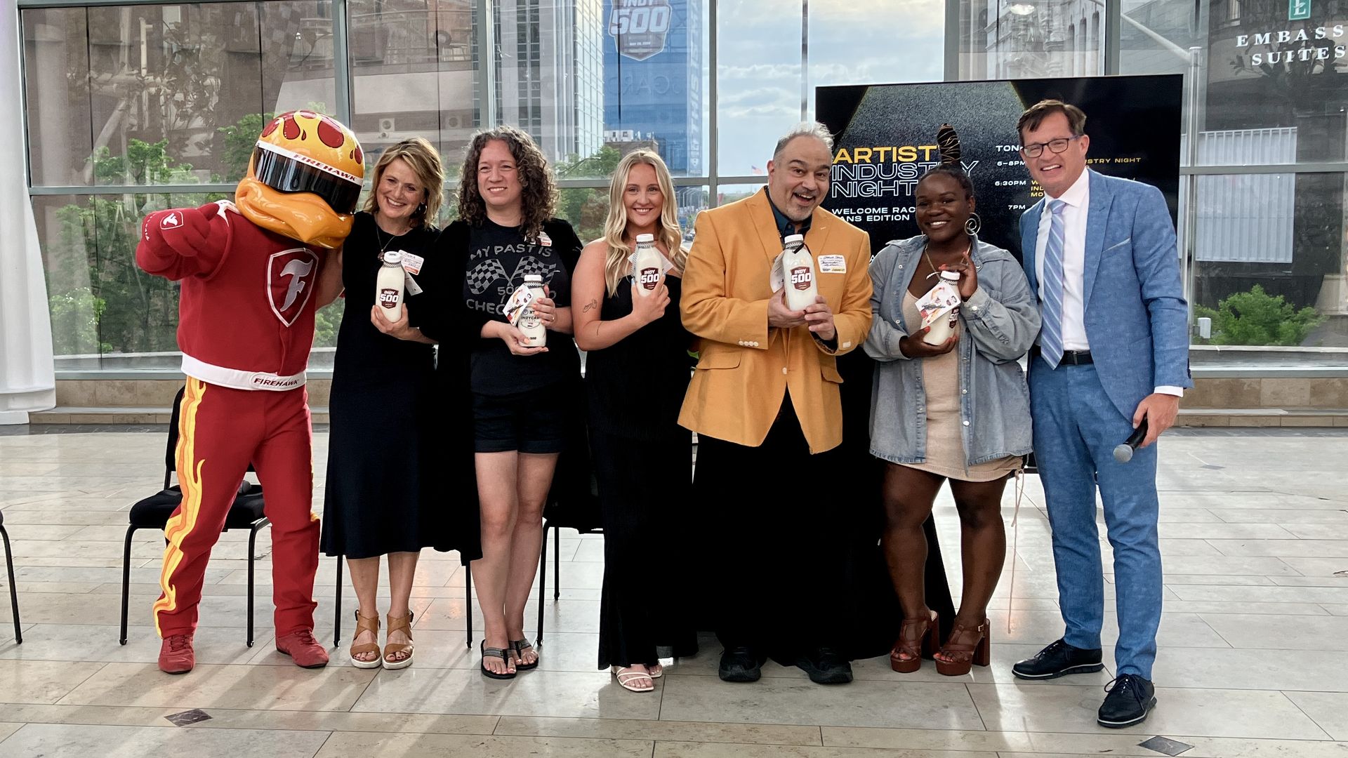 Artists with IMS President Doug Boles