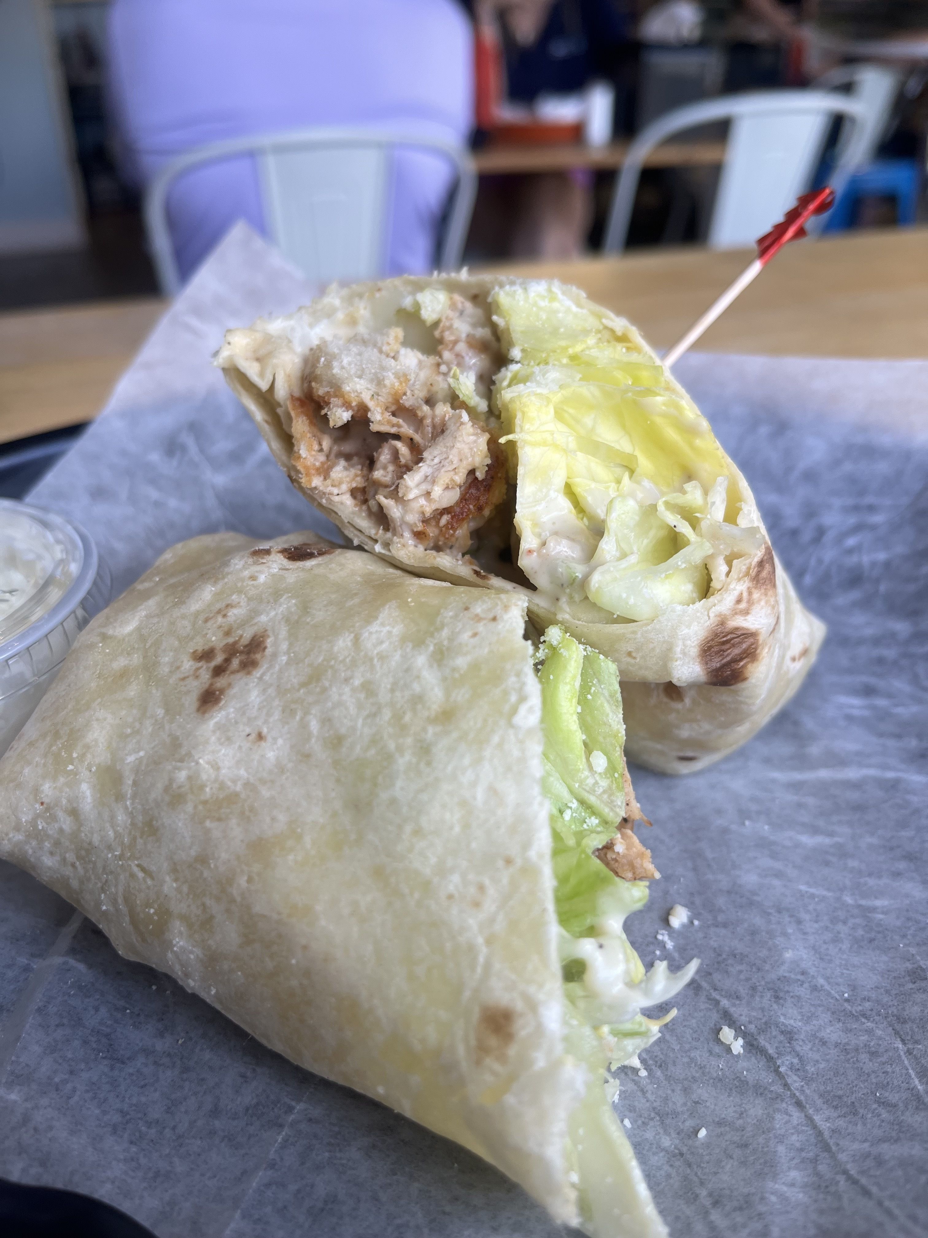 chicken Caesar wrap