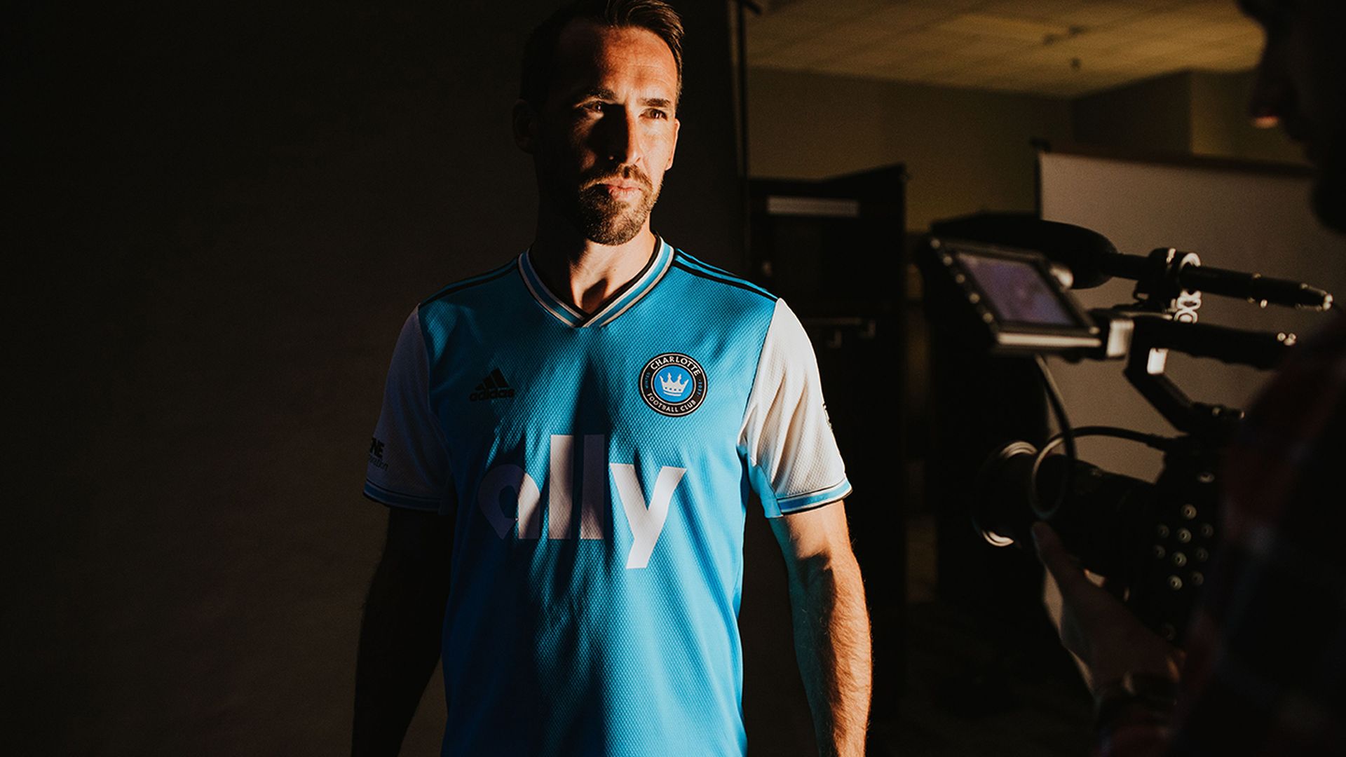 Charlotte FC primary kit on defender Christian Fuchs. Photo: courtesy Charlotte FC