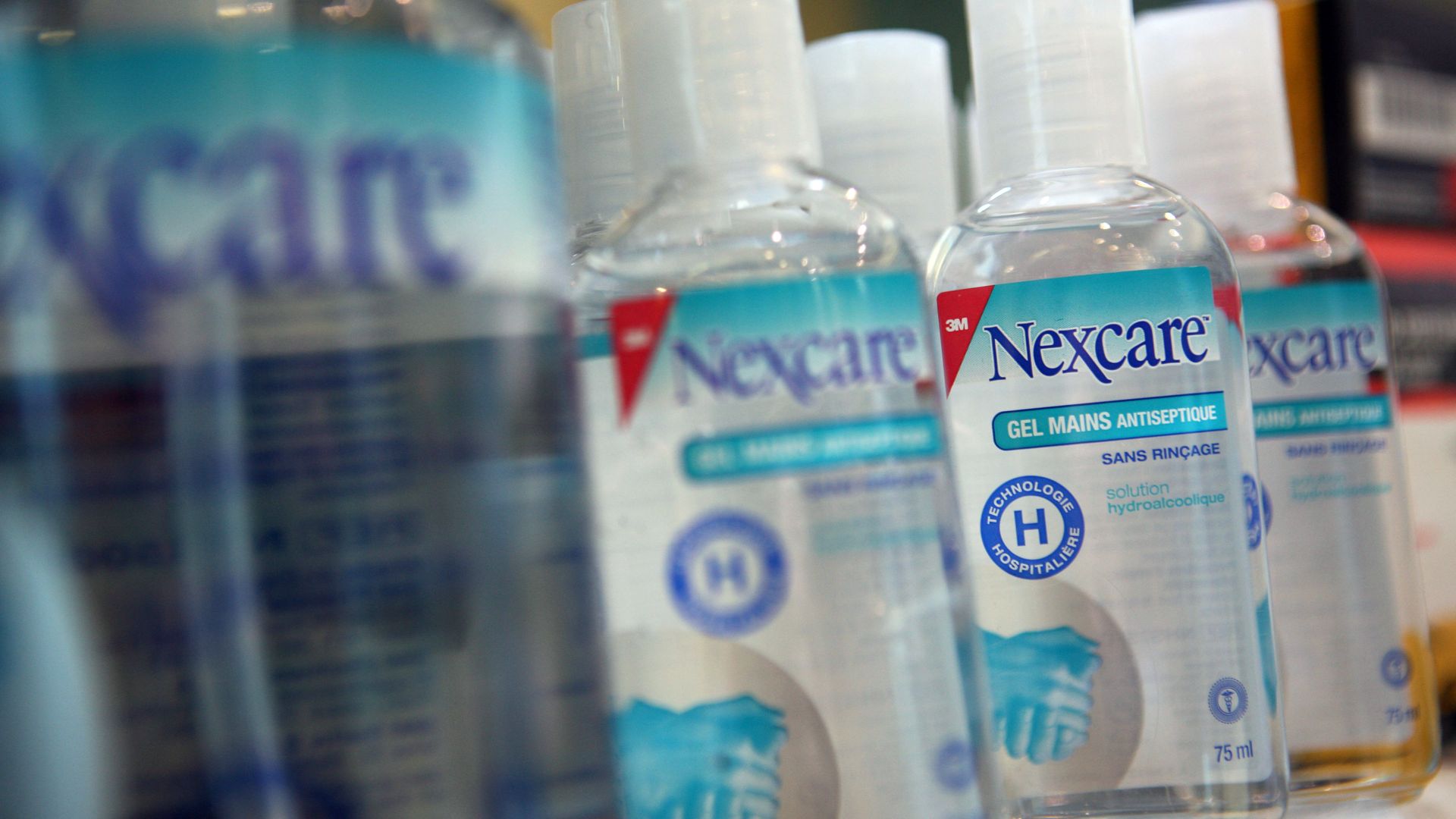 No rinse hydro-alcoholic antiseptic gel bottles