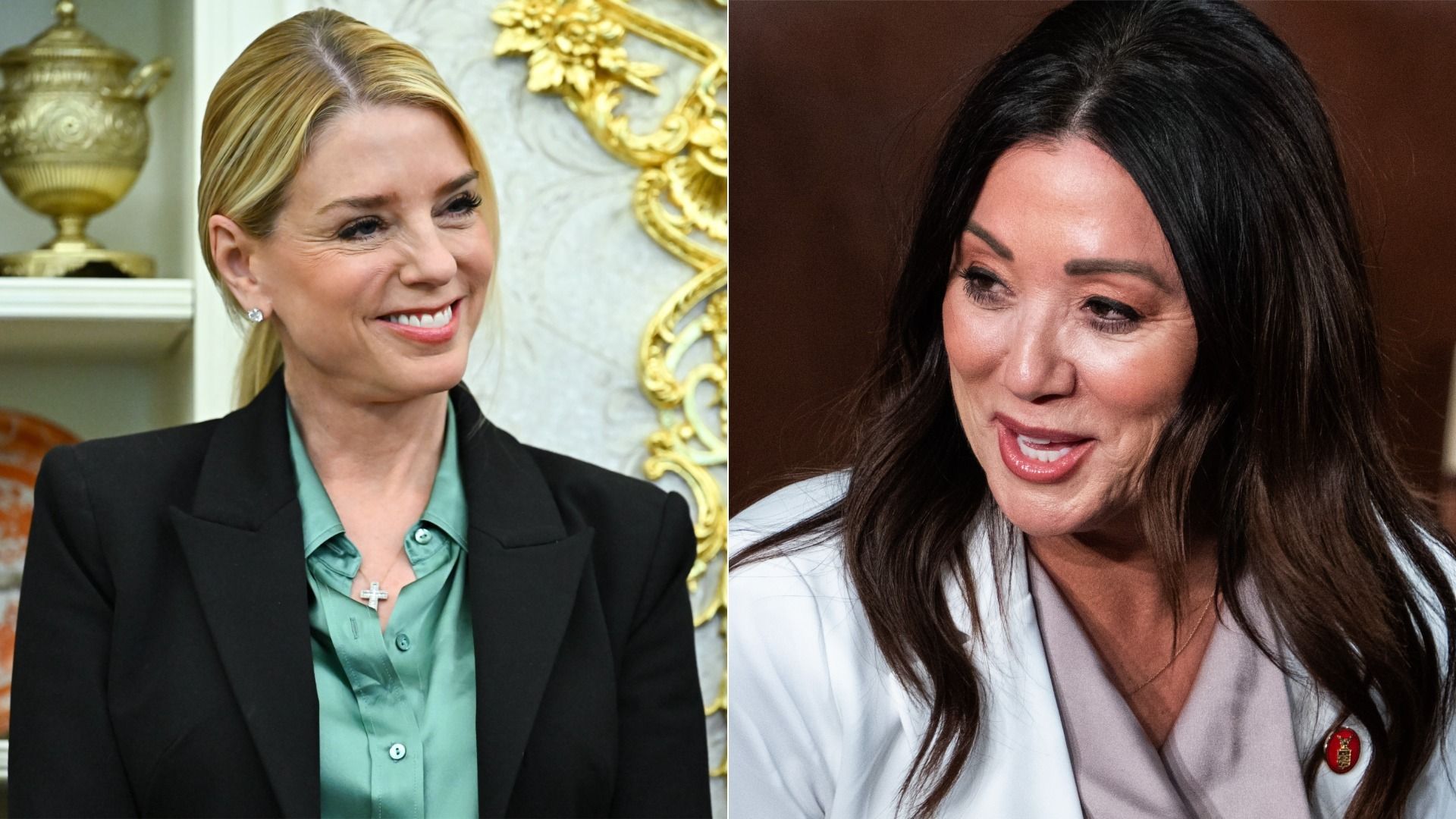 Former Attorney General Pam Bondi (left) and Labor Secretary Lori Chavez-DeRemer.