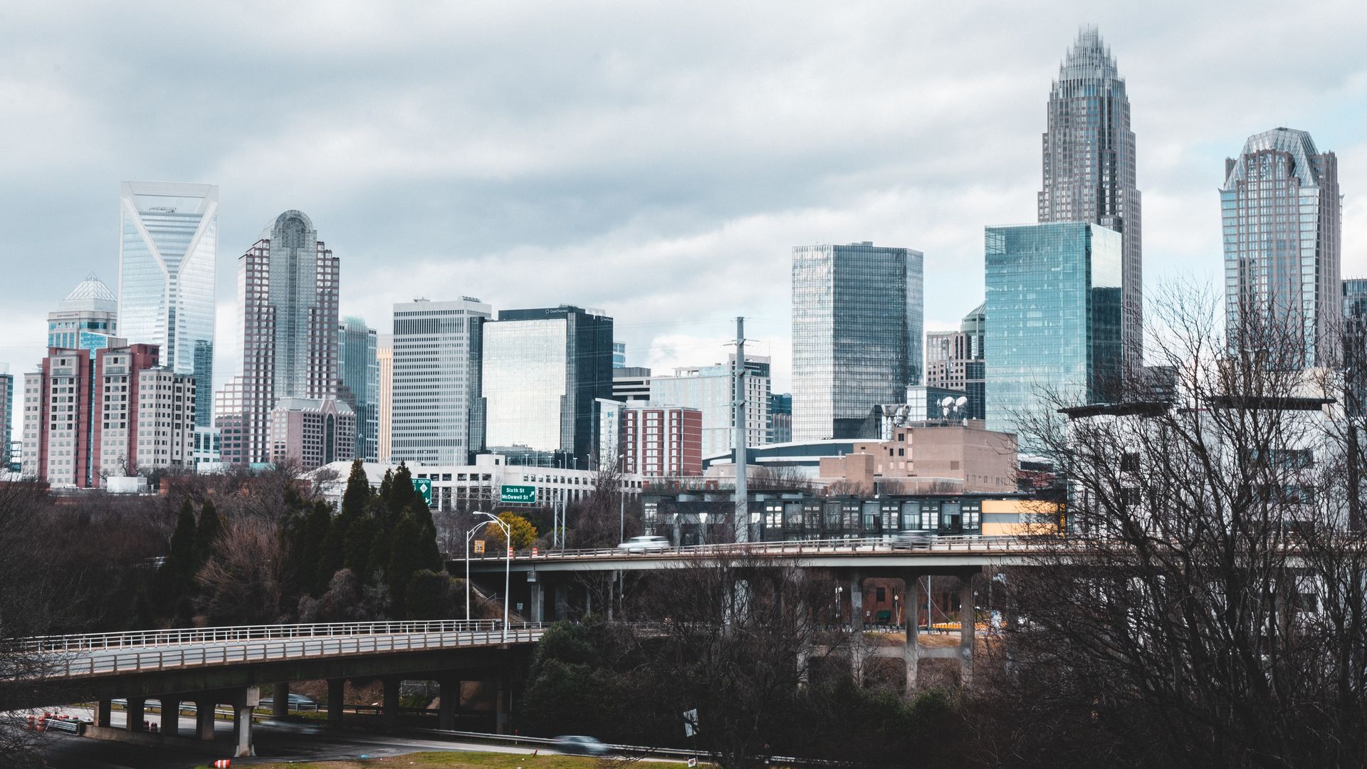 Uptown Charlotte skyline