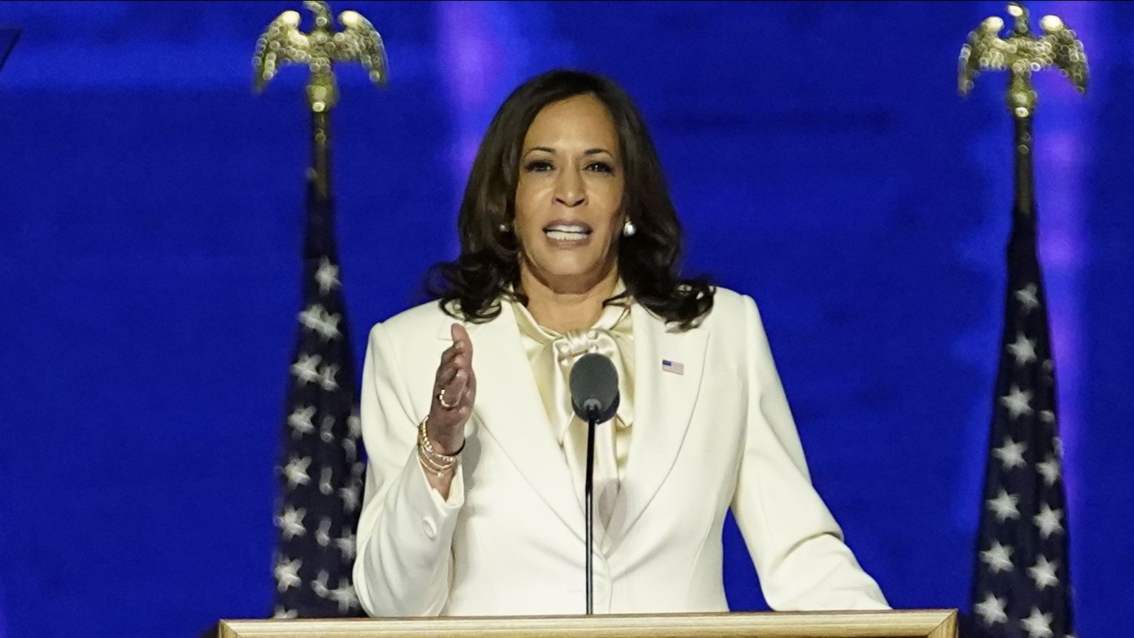 Kamala Harris: "You Chose Hope, Unity, Decency, Science, And Truth"