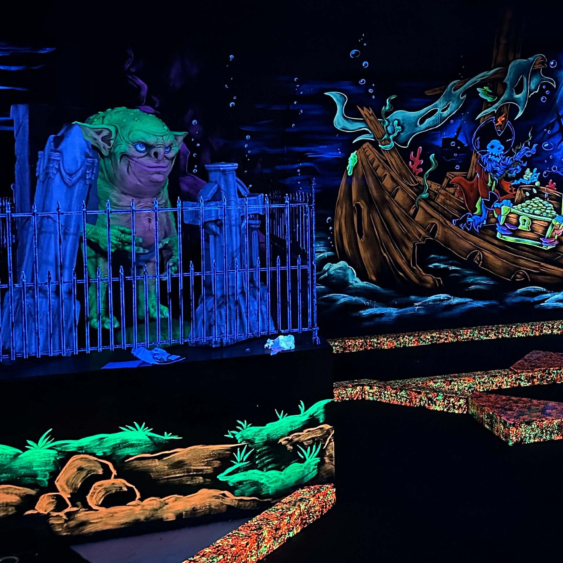 Monster Mini Golf brings glow-in-the-dark thrills to Richmond - Axios  Richmond