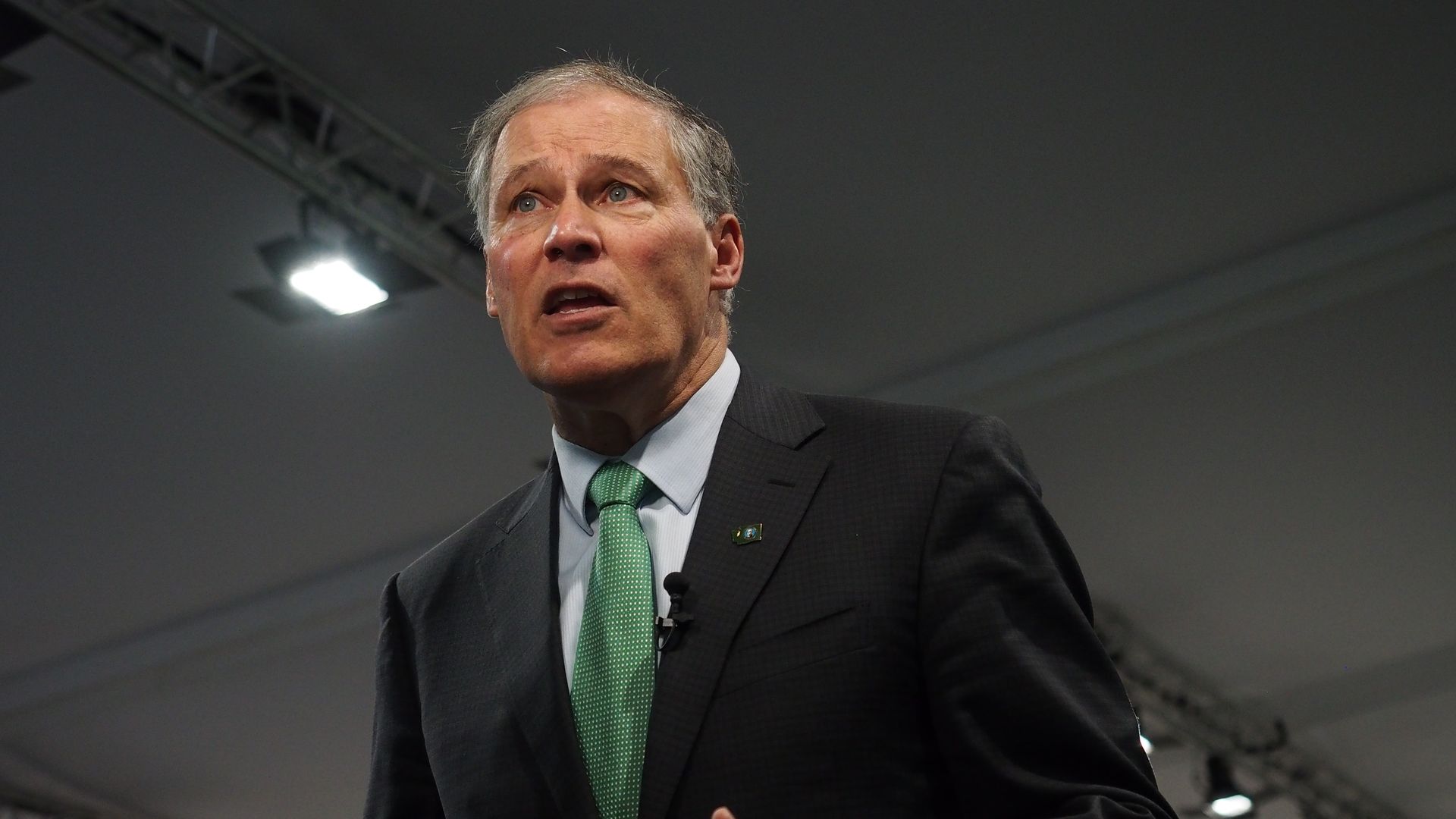 Washington Gov. Jay Inslee is speaking.