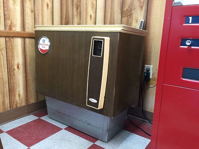 RC cola vending machine