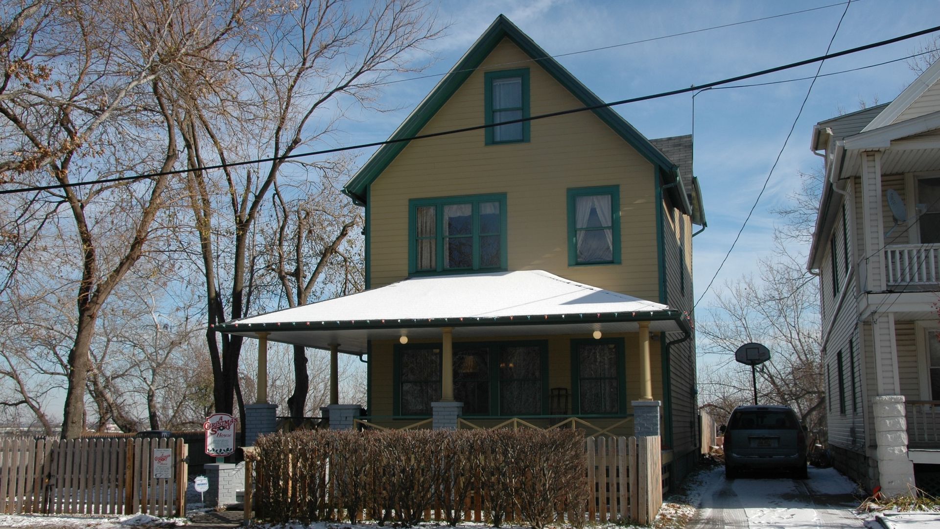 The outside of the home from A Christmas Story movie. 