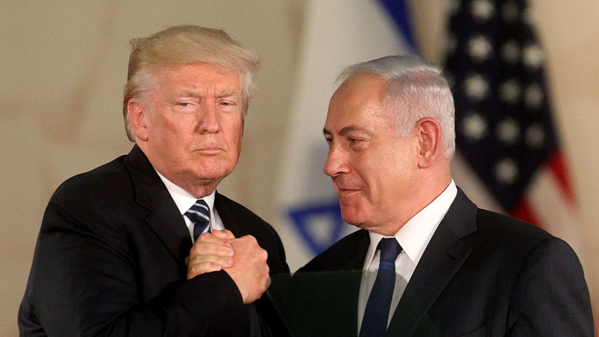Donald Trump and Benjamin Netanyahu.