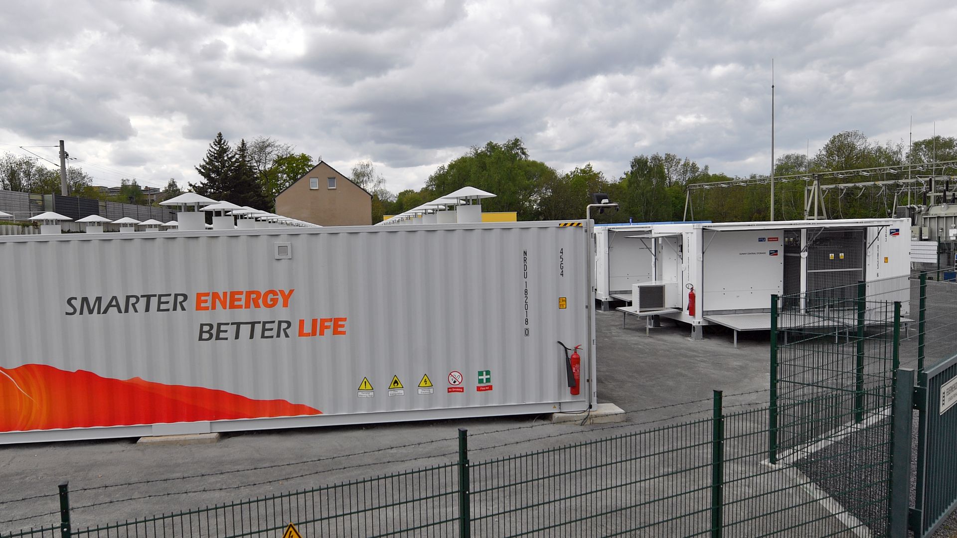 View of the large battery storage