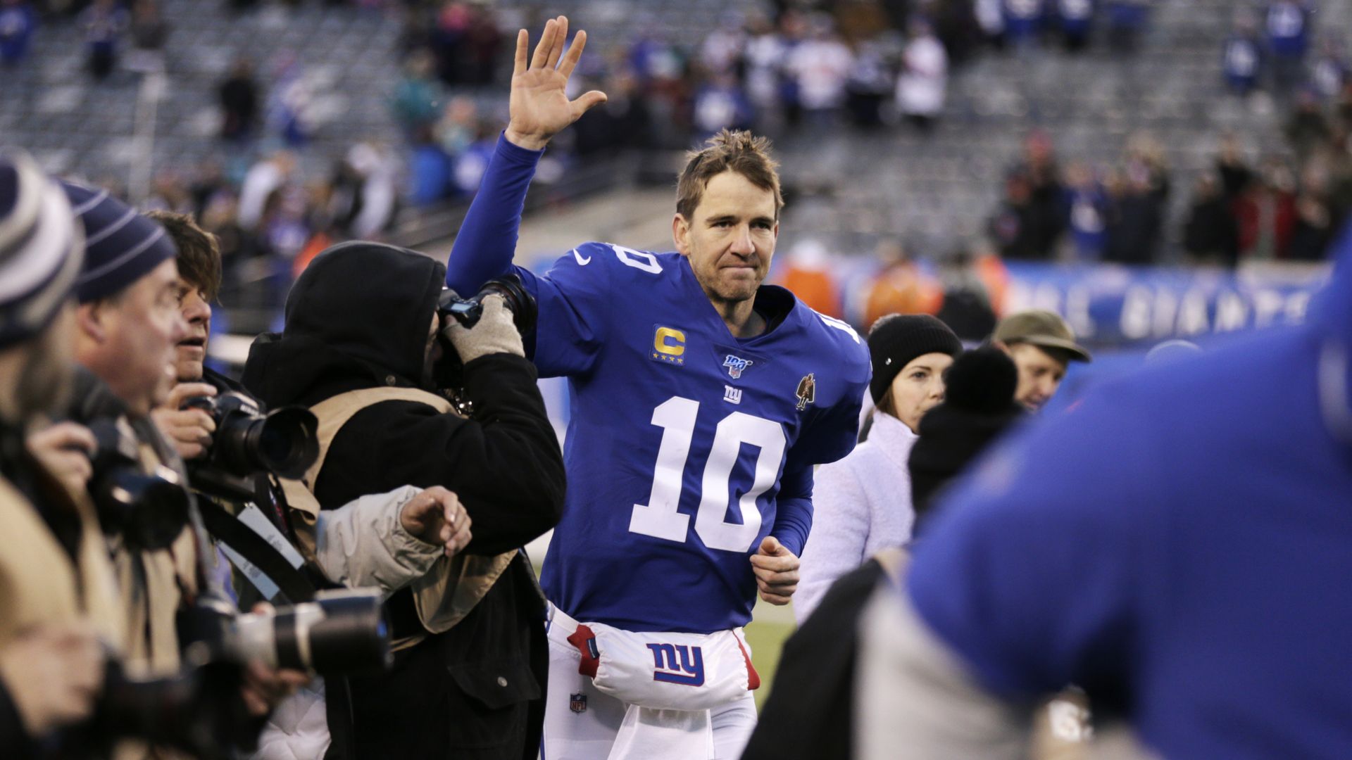 Ny giants football game eli manning hi-res stock photography and