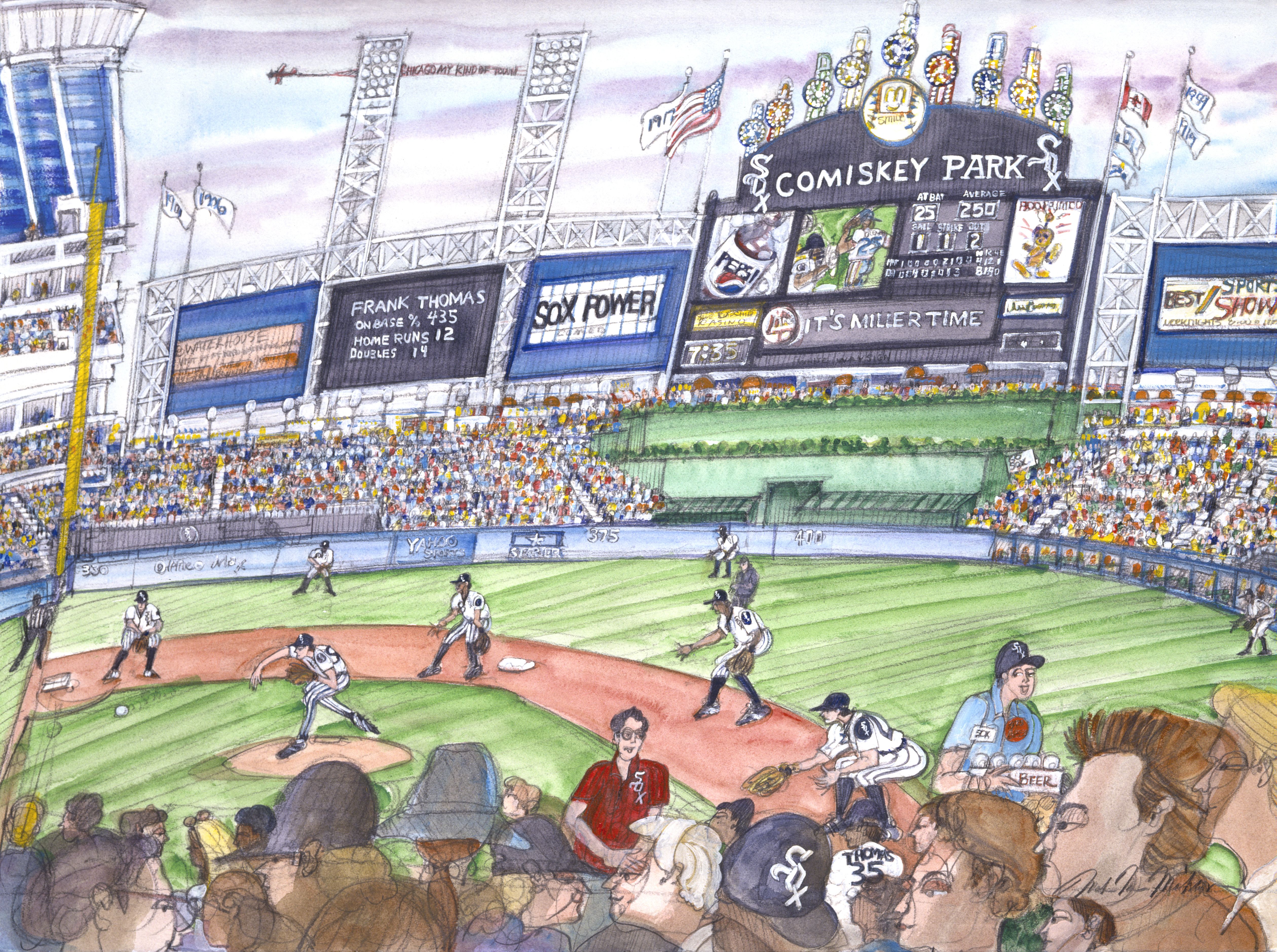 Comiskey Park drawing
