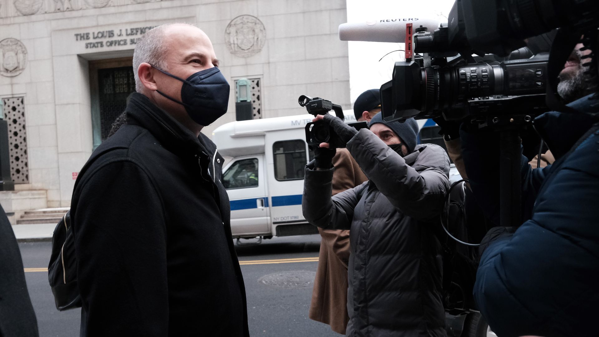 Michael Avenatti arrives at a federal court in Manhattan.