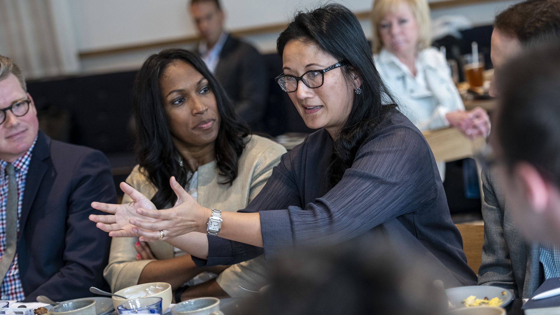 Kai Tao from Juno4Me discusses health care access in Chicago Wednesday morning. 