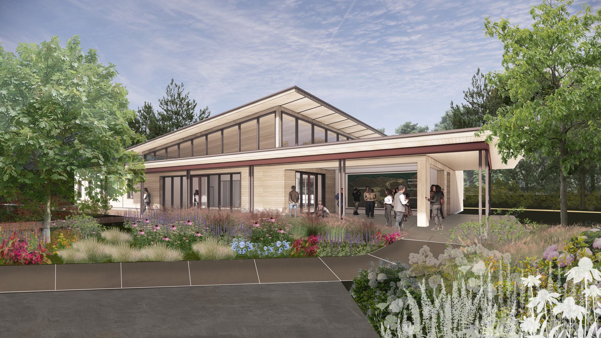 Latta Place visitor center rendering.