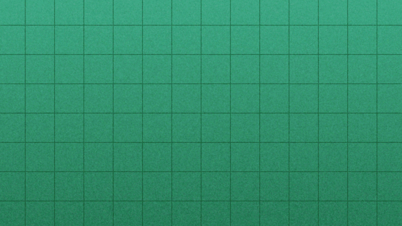 Animated illustration of a stock chart with an upward trend line drawing on the screen, when a pixelated coin falls and hits it repeatedly, driving it down off the bottom of the screen.