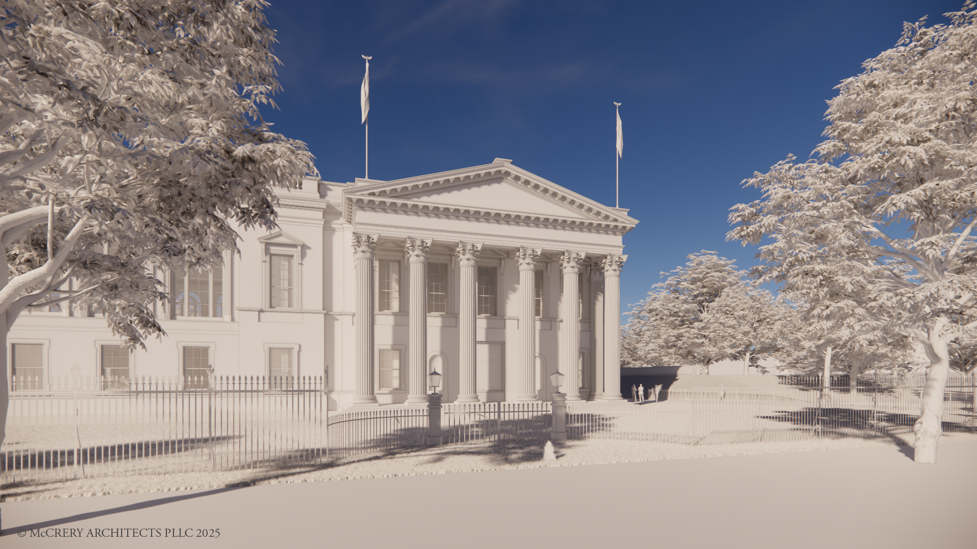 White House renovation mockup