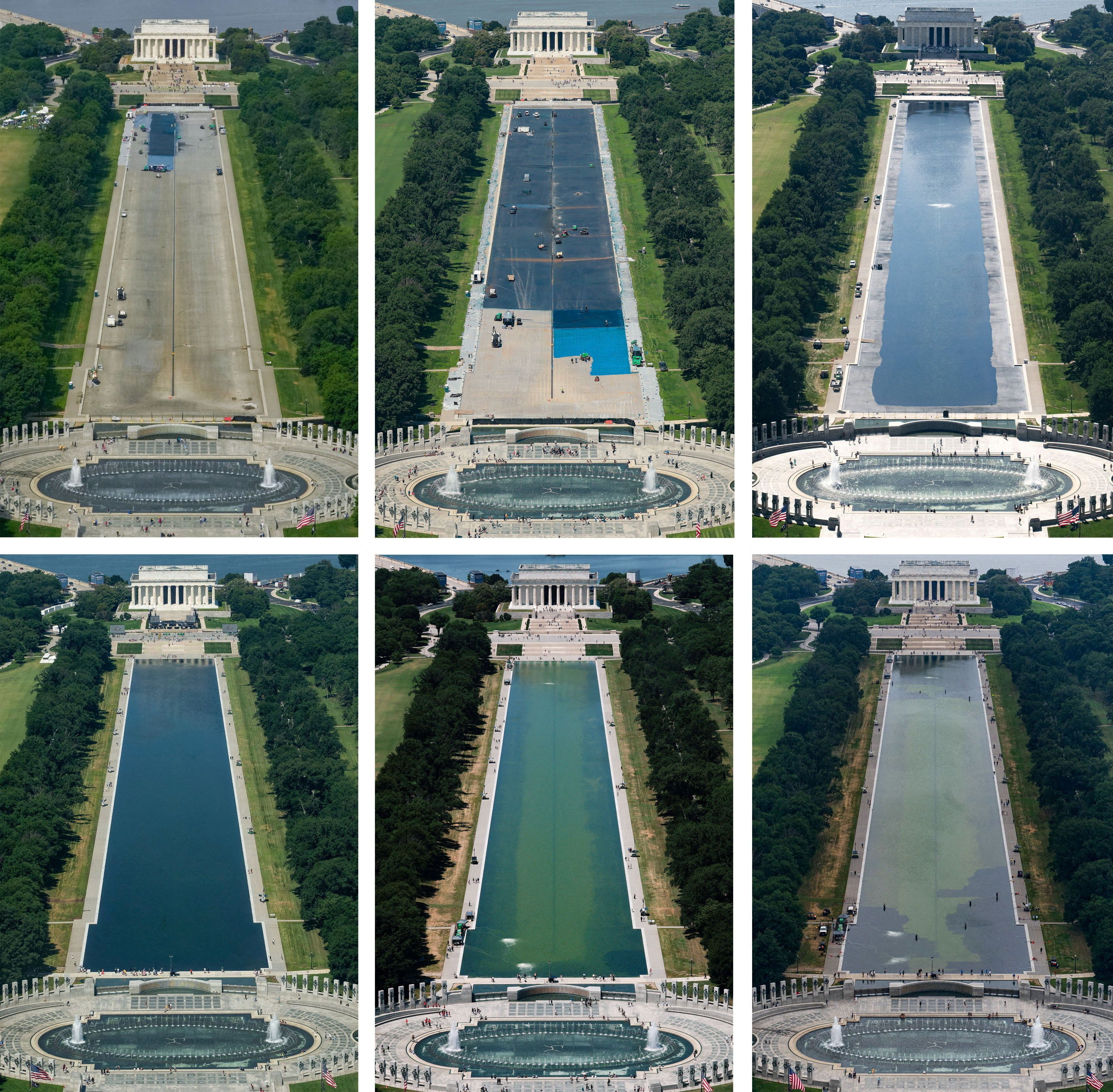 Shots of the reflecting pool