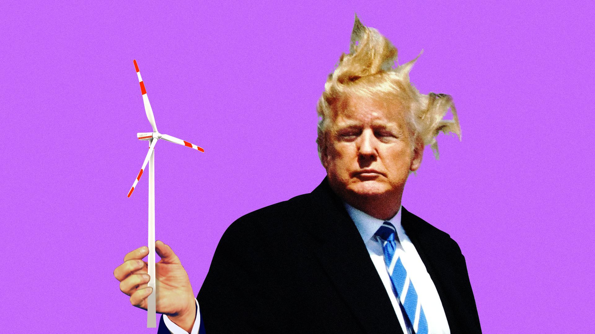 Illustration for story on Trump's energy policy