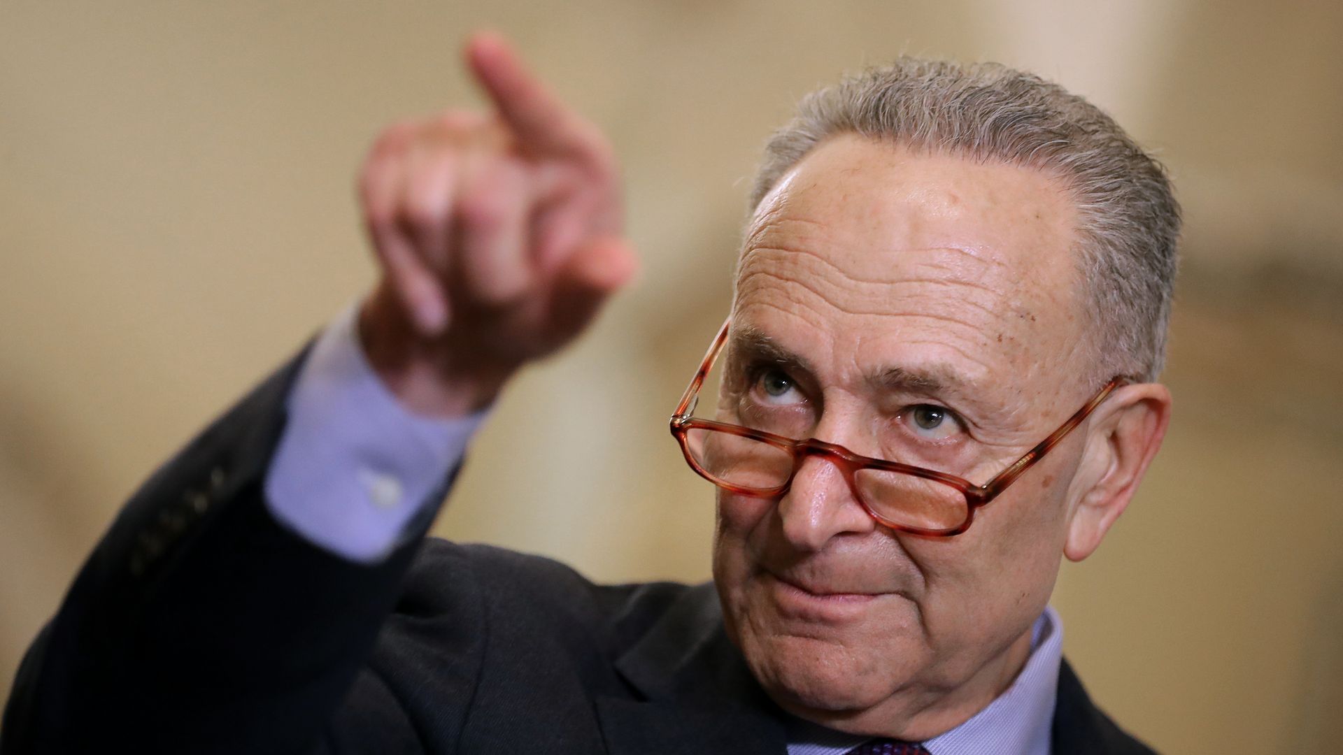 Chuck Schumer points.