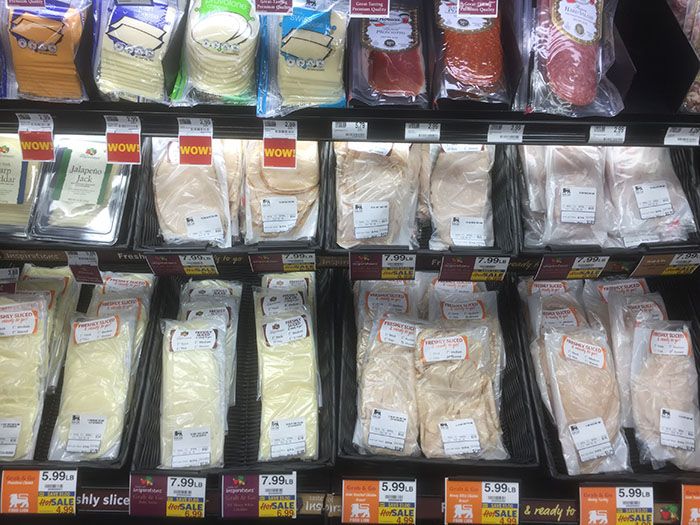 Pre-sliced, weighed and ticketed deli meats. The new line of meats are 95-98% fat-free and go through minimal processing.