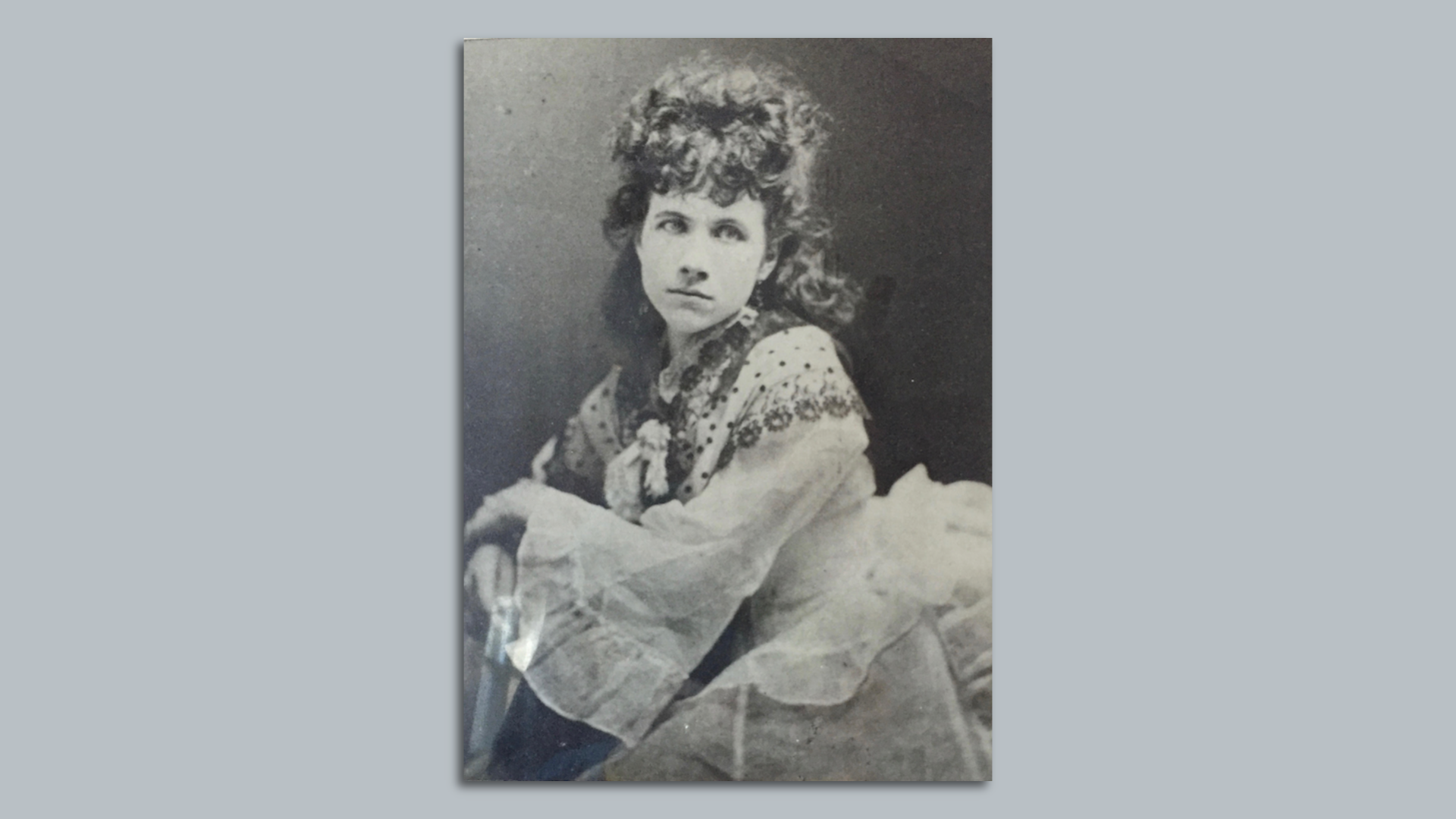A photo of Calista Halsey from the late 1800s.