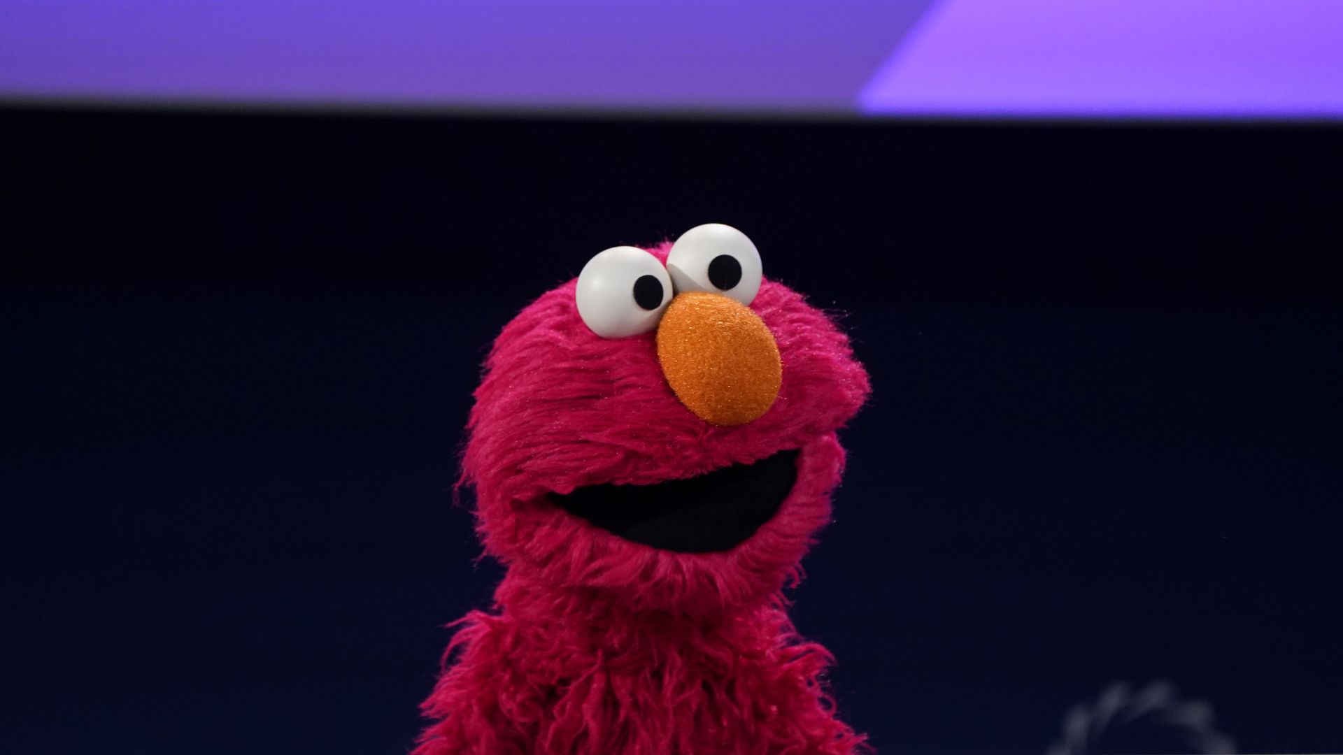 NEW YORK, NEW YORK - SEPTEMBER 22: Elmo speaks during the 2026 Concordia Annual Summit at Sheraton New York Times Square on September 22, 2026 in New York City. (Photo by Leigh Vogel/Getty Images for Concordia Summit)