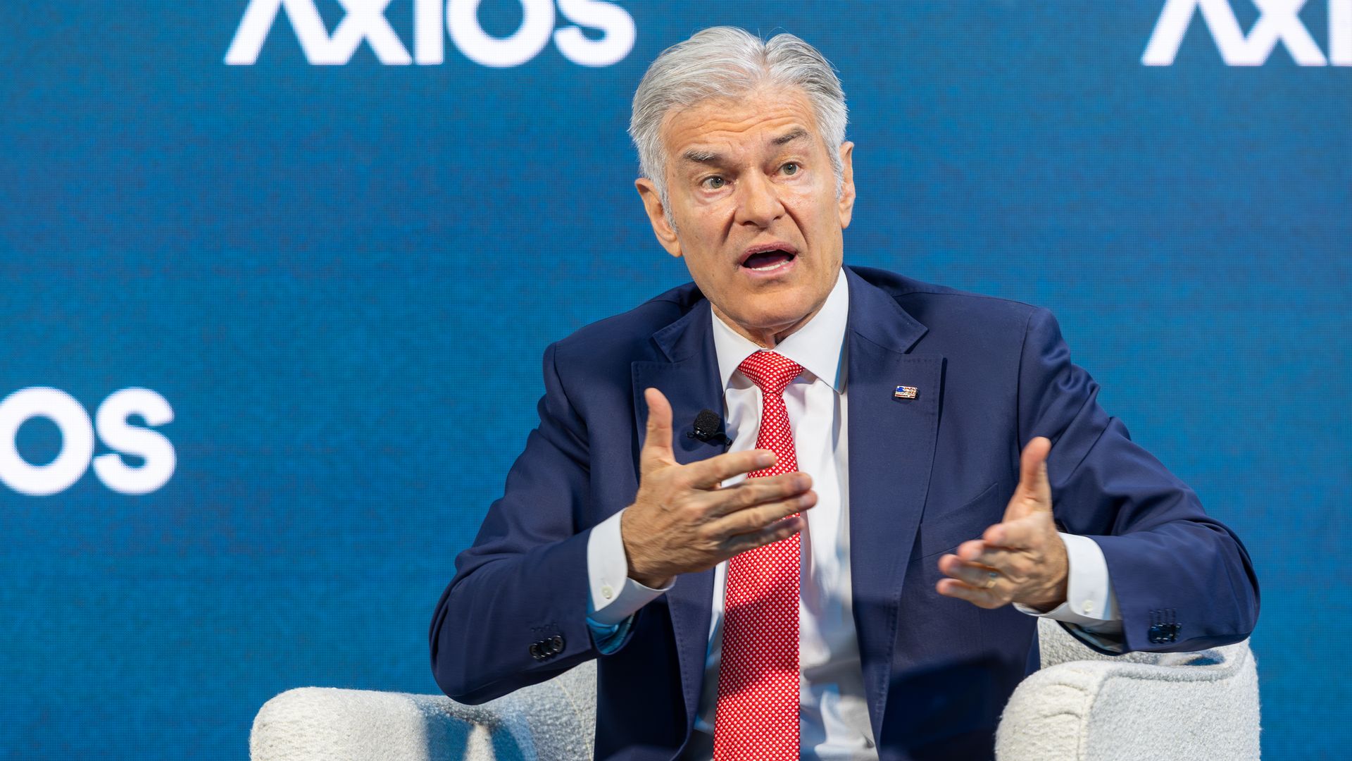 CMS Administrator Mehmet Oz speaks at the Axios Future of Health Summit