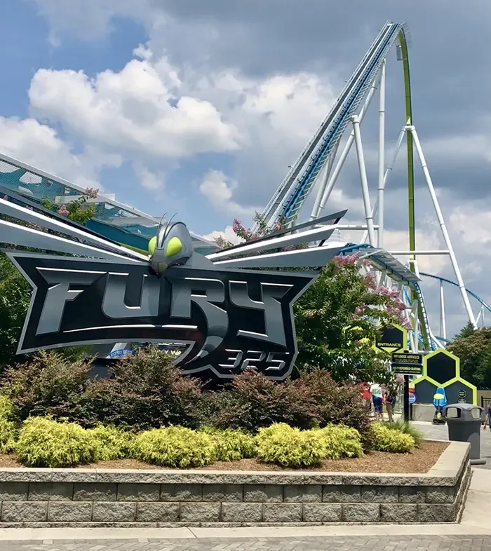 fury 325 coaster at carowinds