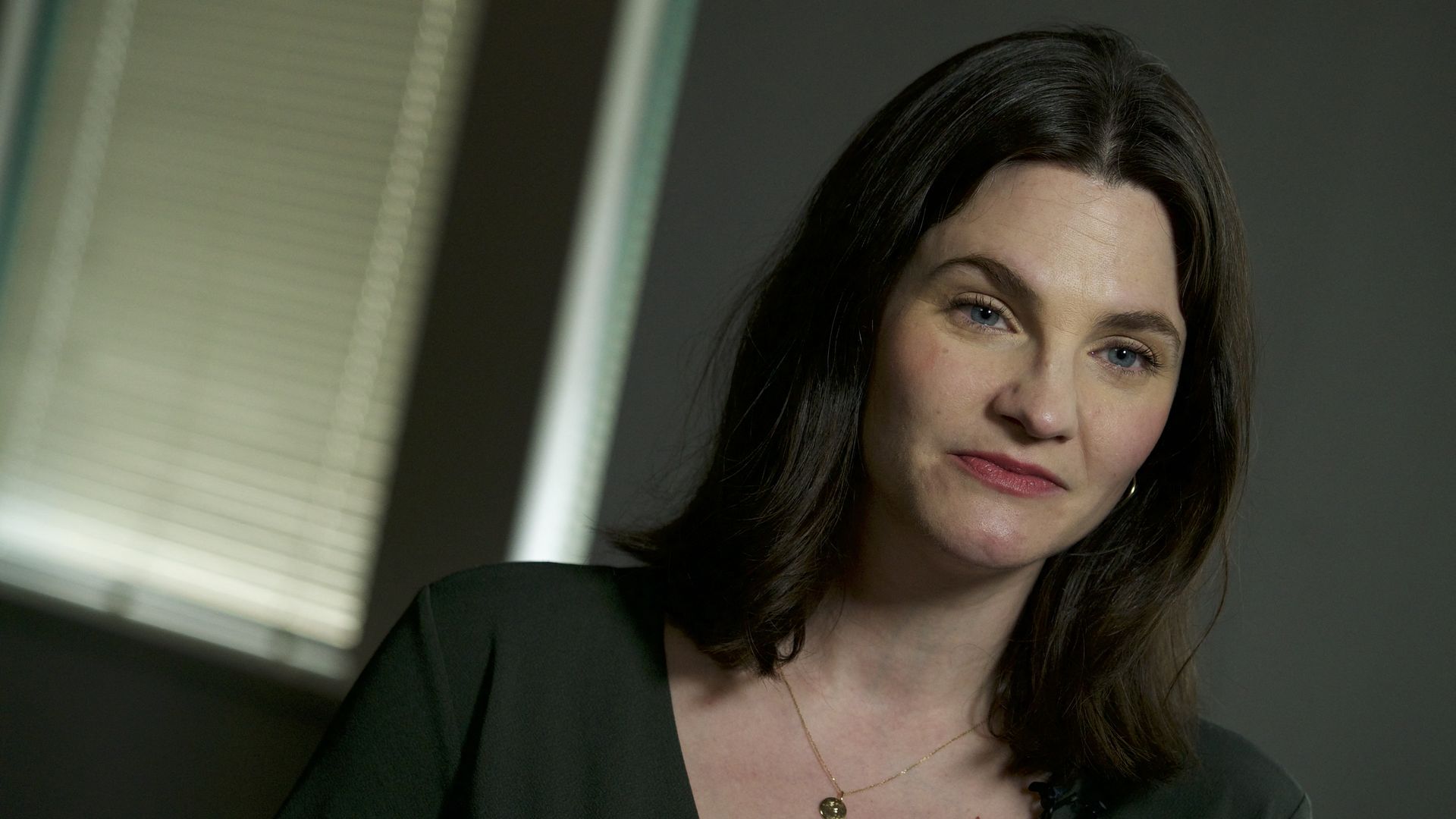 Nina Jankowicz, a disinformation expert and vice president at the Centre for Information Resilience, looks on during an interview with AFP in Washington, DC, on March 23.
