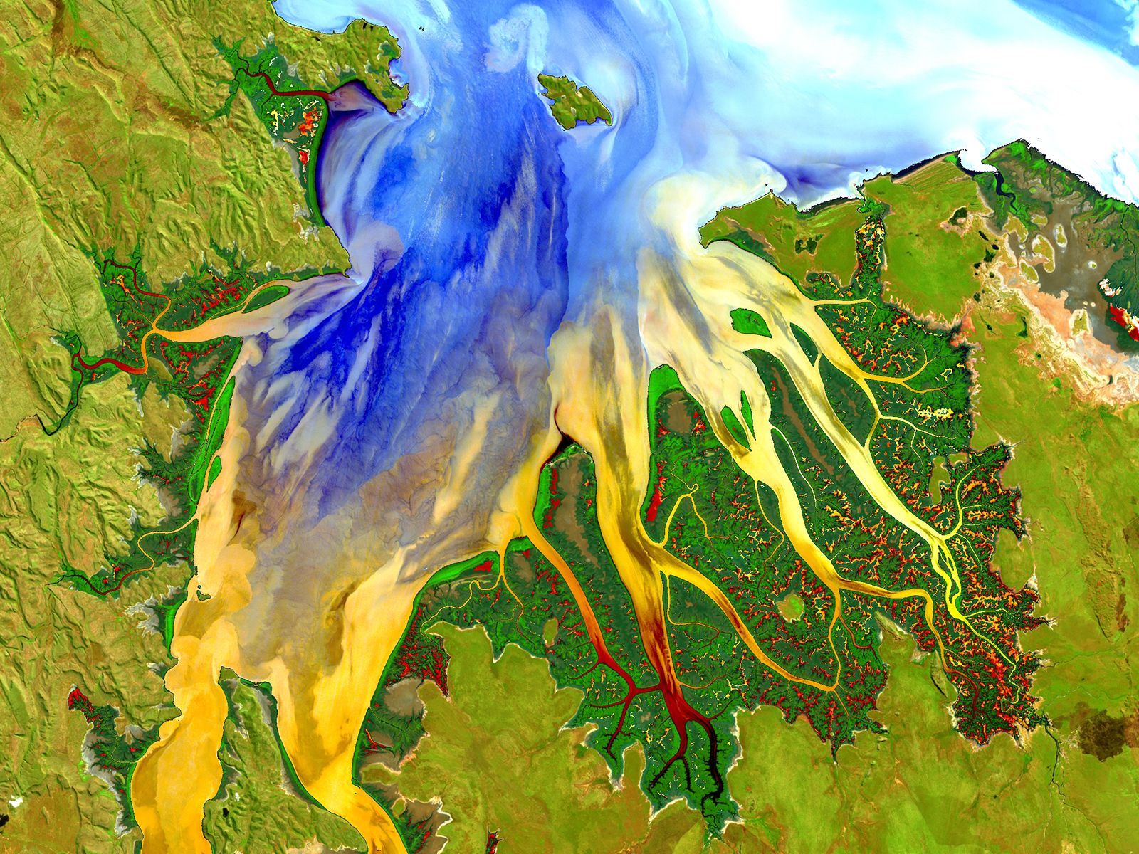  Landsat-8 satellite photo of western Australia via NASA