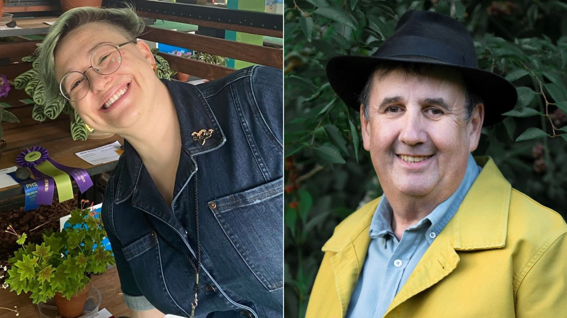 Plant experts Bex Hamell and Pascal Garbe