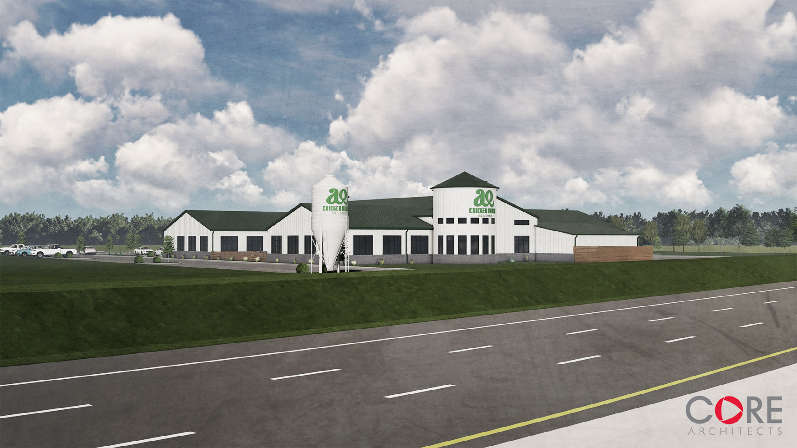 An alternative rendering of the future AQ Chicken House.