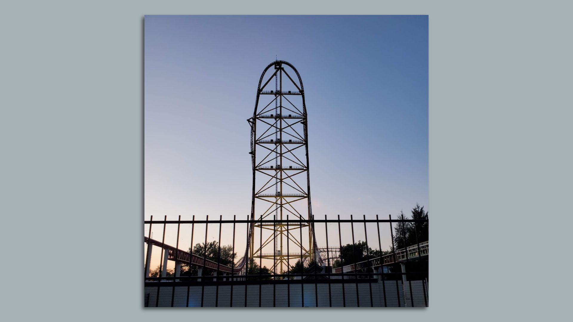 Top Thrill Dragster roller coaster at Cedar Point.