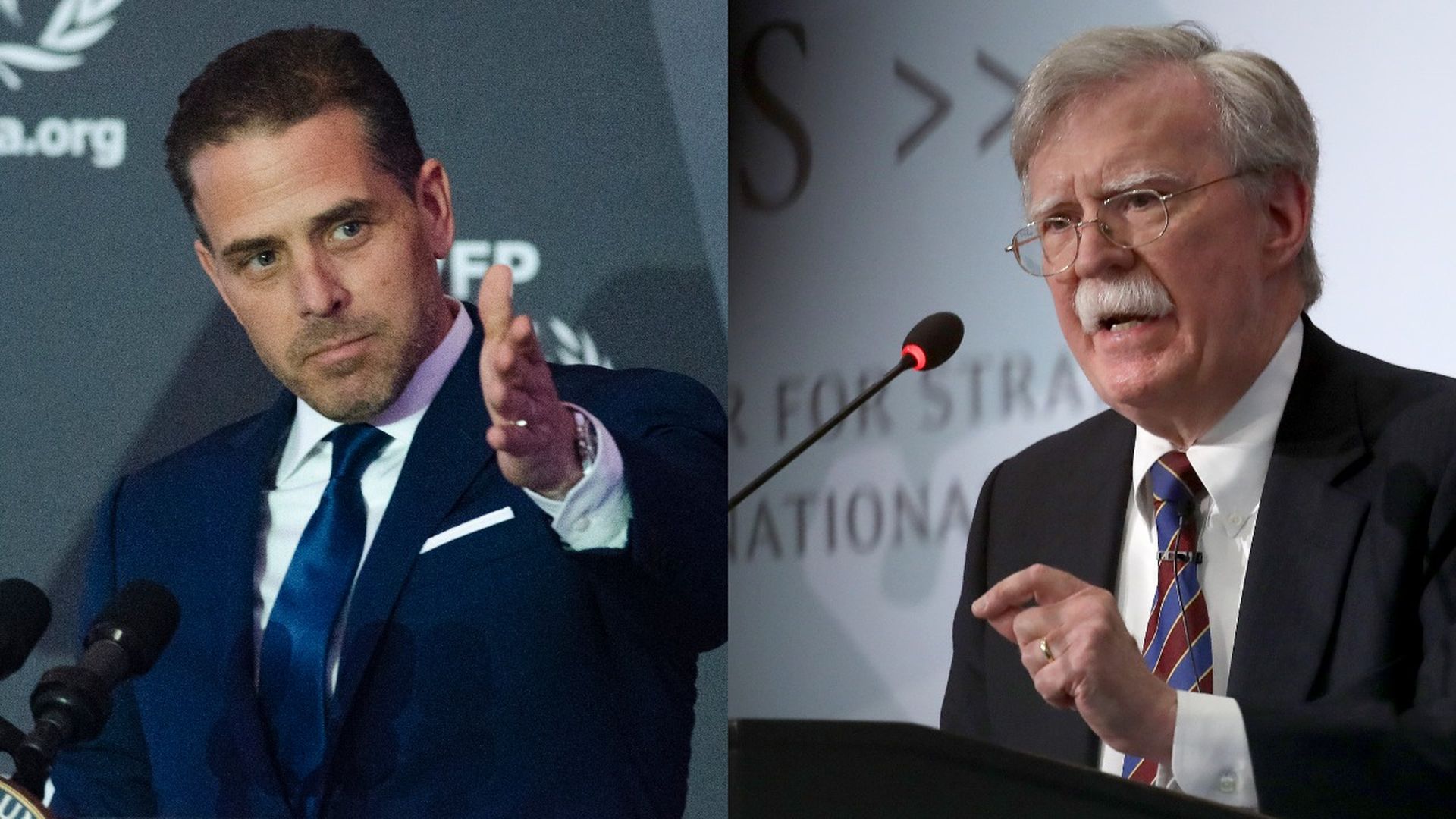 Hunter Biden and John Bolton