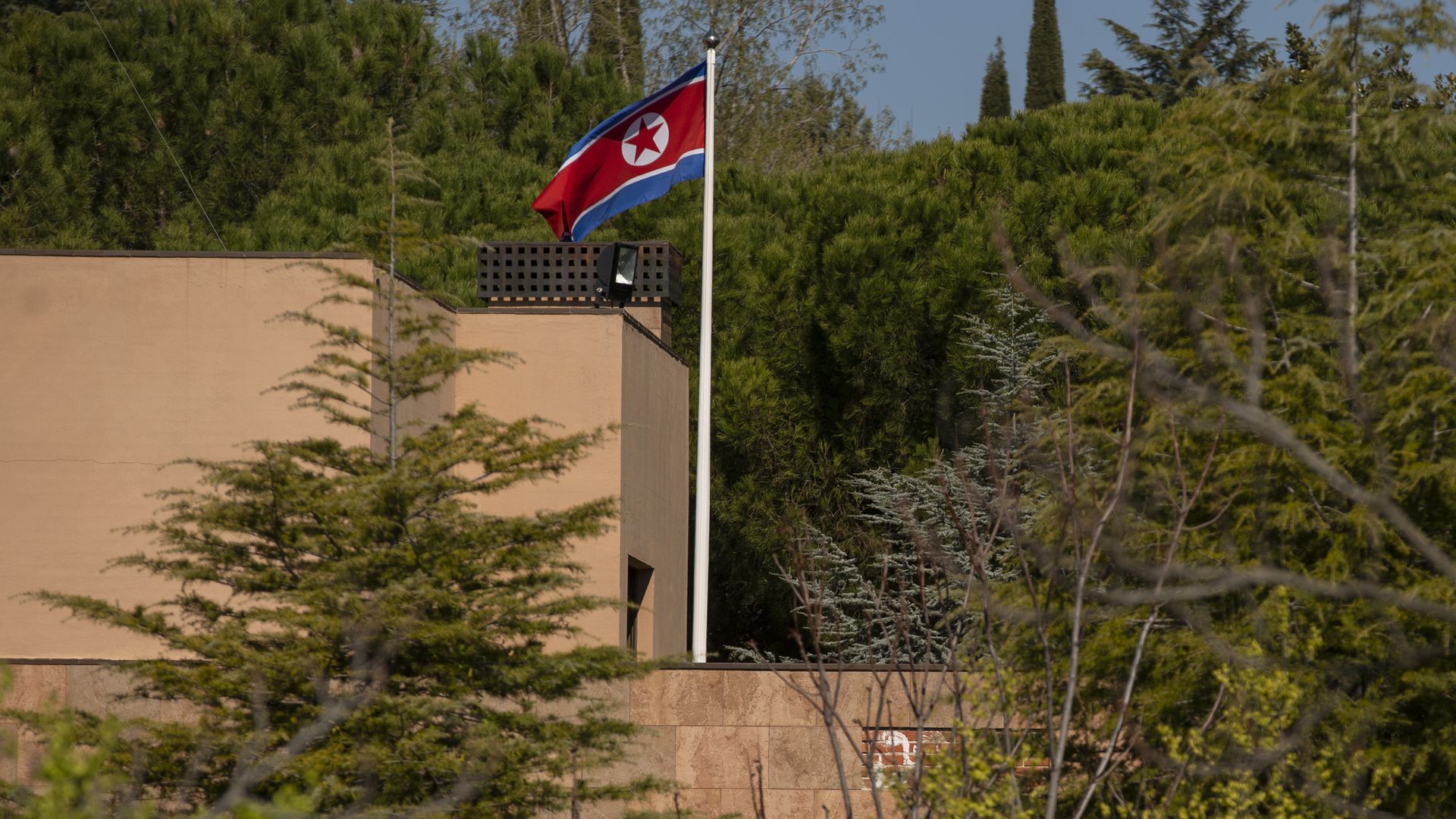 The North Korean embassy in Madrid.