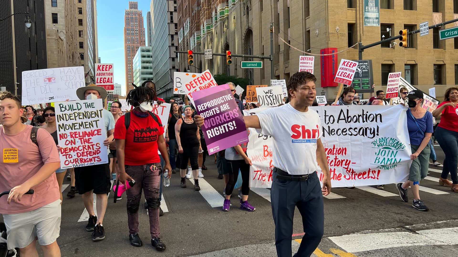 Shri Thanedar marches in Detroit